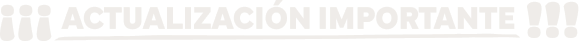 Actualización importante